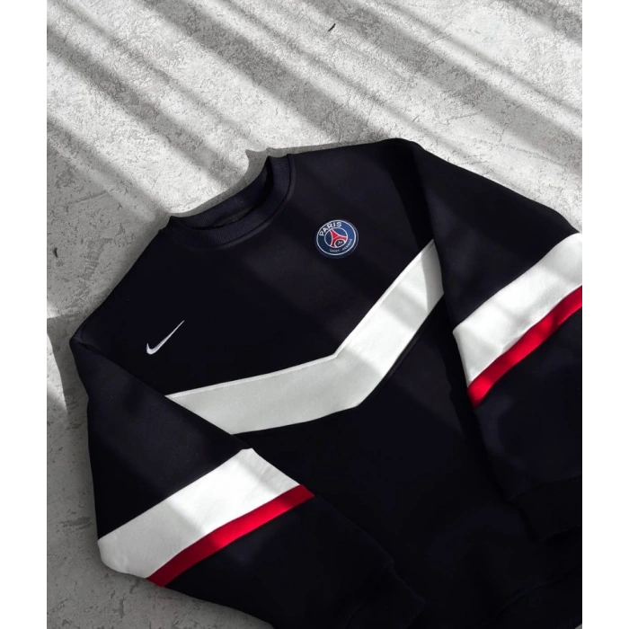 PSG Baskılı 3 İplik Unisex Sweatshirt (LACİVERT)