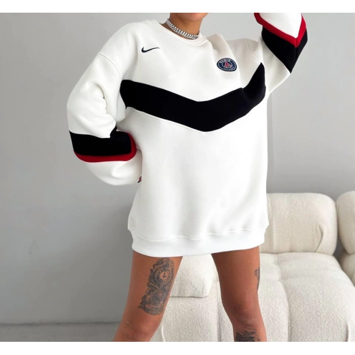 PSG Baskılı 3 İplik Unisex Sweatshirt