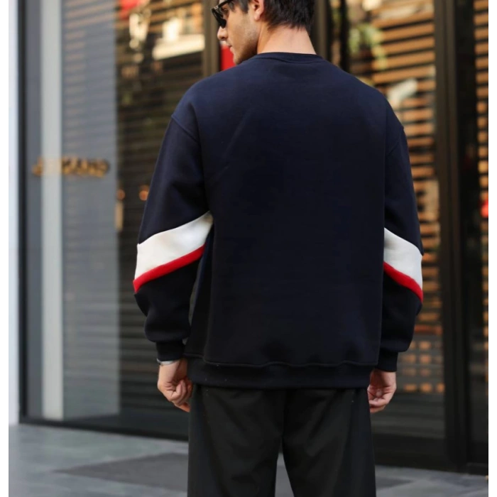 PSG Baskılı 3 İplik Unisex Sweatshirt (LACİVERT)