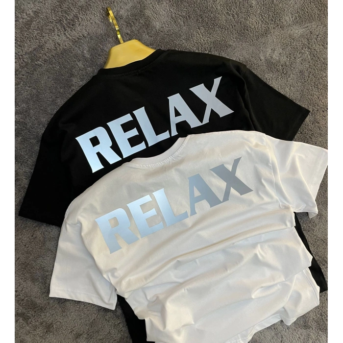RELAX Reflektörlü Unisex Oversize Tshirt