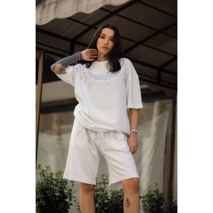 ROG TAŞ BASKI UNISEX OVERSIZE TAKIM