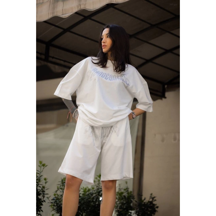 ROG TAŞ BASKI UNISEX OVERSIZE TAKIM