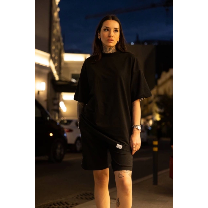 ŞERİT DETAY UNİSEX ŞORT TAKIM