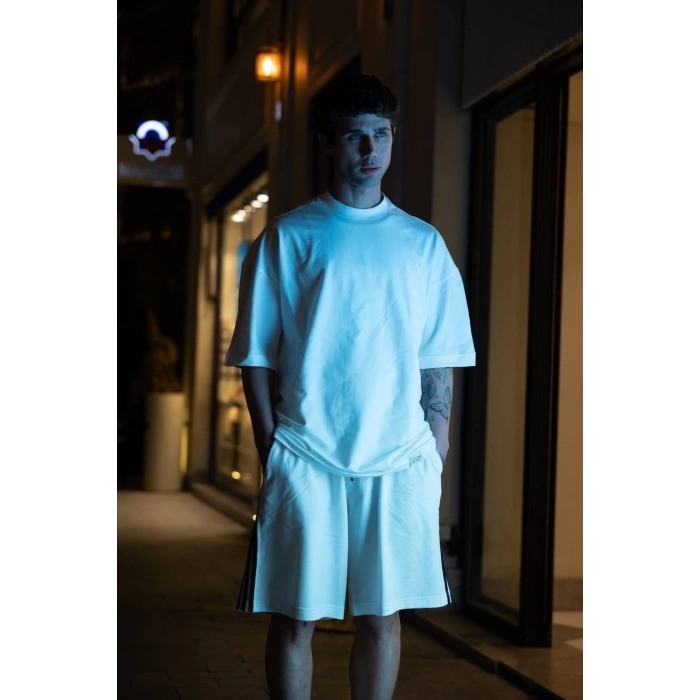 ŞERİT DETAY UNİSEX ŞORT TAKIM