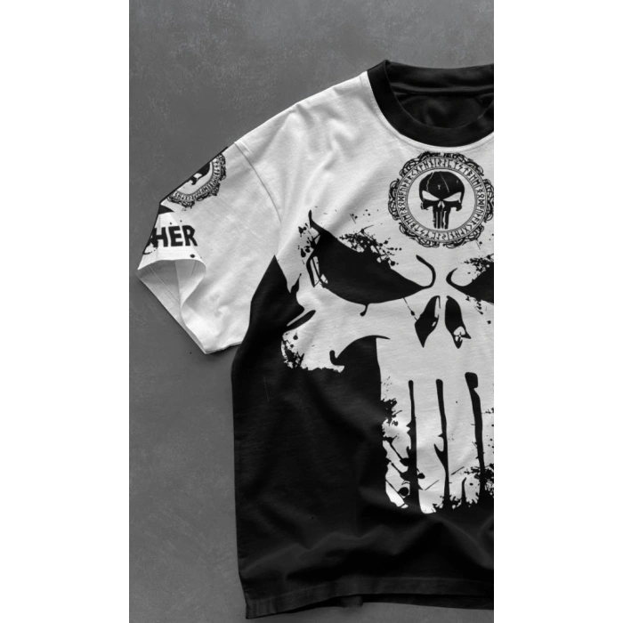 SKULL BASKI UNISEX OVERSIZE TSHIRT