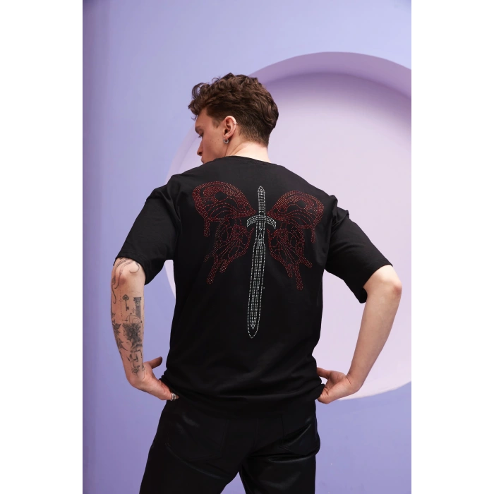 SWORD TAŞ BASKI UNİSEX TSHIRT