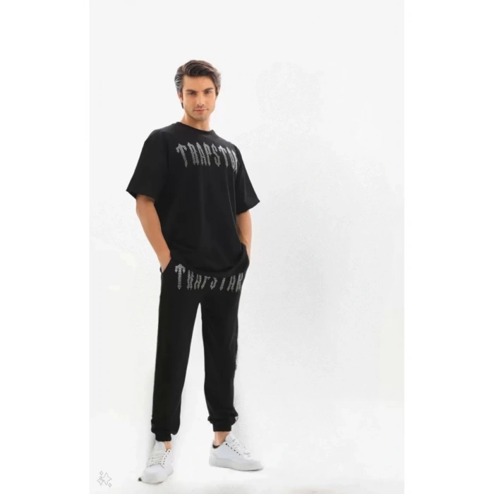 TRAPSTAR TAŞ BASKI 2 İPLİK UNISEX TAKIM(SİYAH)