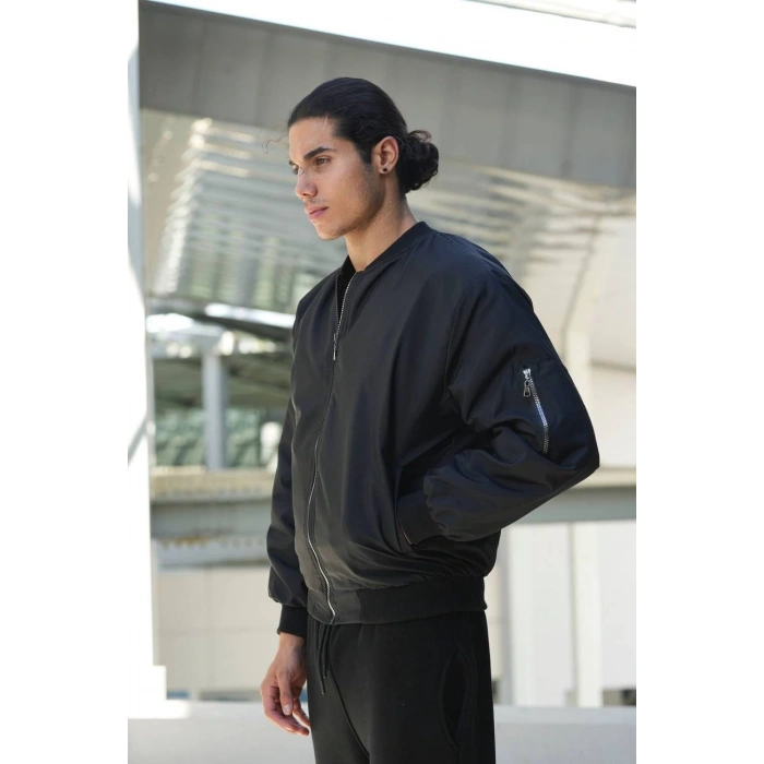 Unisex Kapitoneli Bomber Ceket