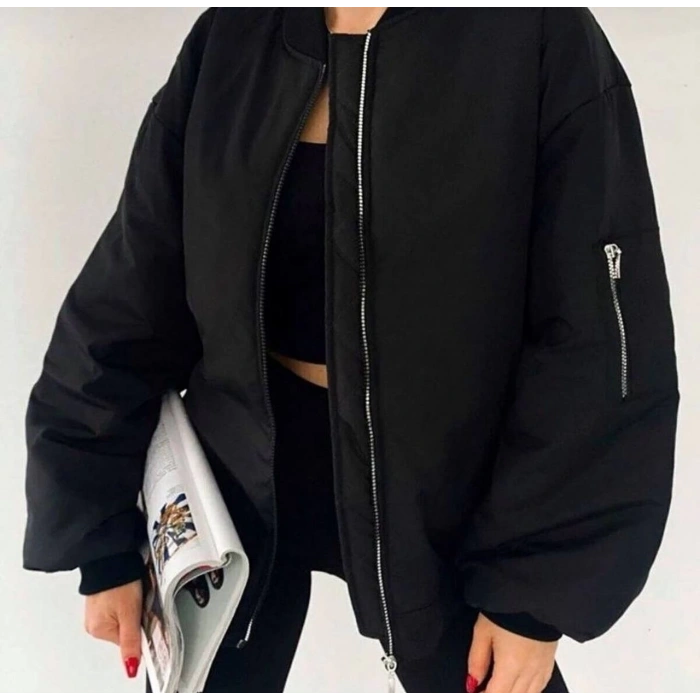 Unisex Kapitoneli Bomber Ceket