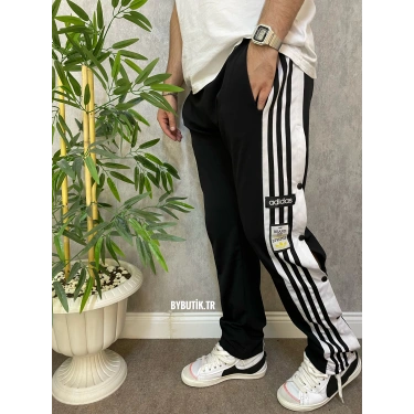 ADİDAS Çıtçıtlı Unisex Eşofman (SİYAH)