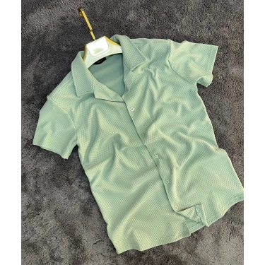 Çağla Örme Slim Gömlek