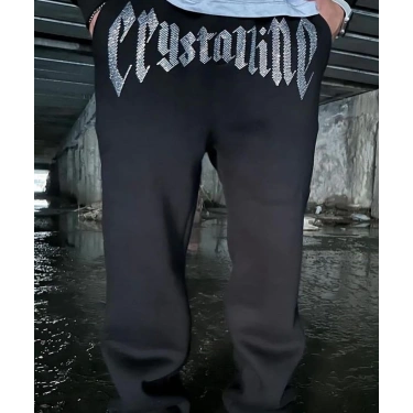 CRY Taş Baskı 2 İplik Unisex Eşofman Altı