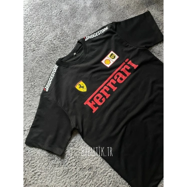 FRR SIRT BASKI UNISEX OVERSİZE TSHIRT (SİYAH)