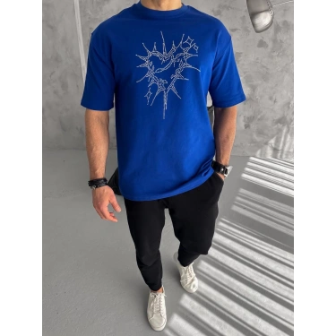 HEART SIRT TAŞ BASKI UNISEX TSHIRT