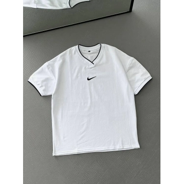 NK LOGOLU RİBANA DETAY UNISEX TSHIRT