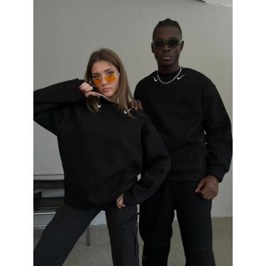 NK Logolu Unisex Oversize Sweatshirt