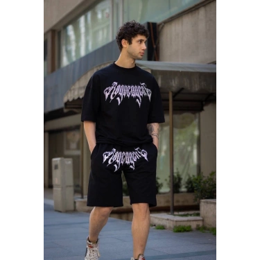 ROG TAŞ BASKI UNISEX OVERSIZE TAKIM