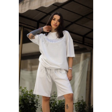 ROG TAŞ BASKI UNISEX OVERSIZE TAKIM