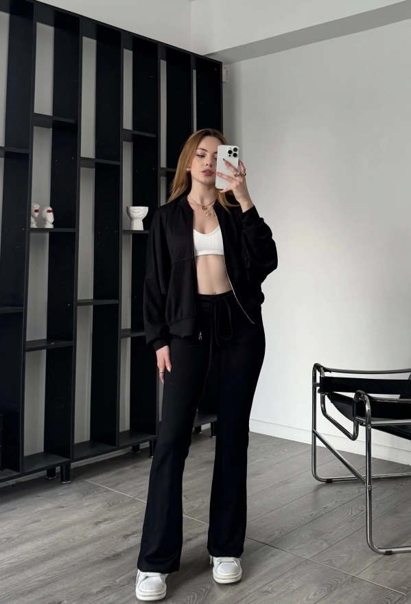 Siyah Zr Muadil İnterlok Takım