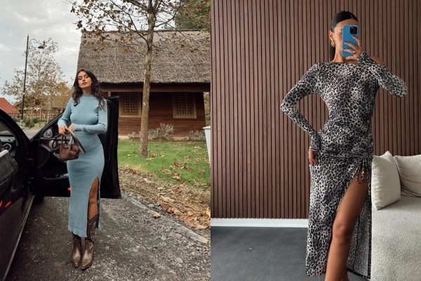 Yırtmaçlı Uzun Elbise Nasıl Kombinlenir? - Mat Butik