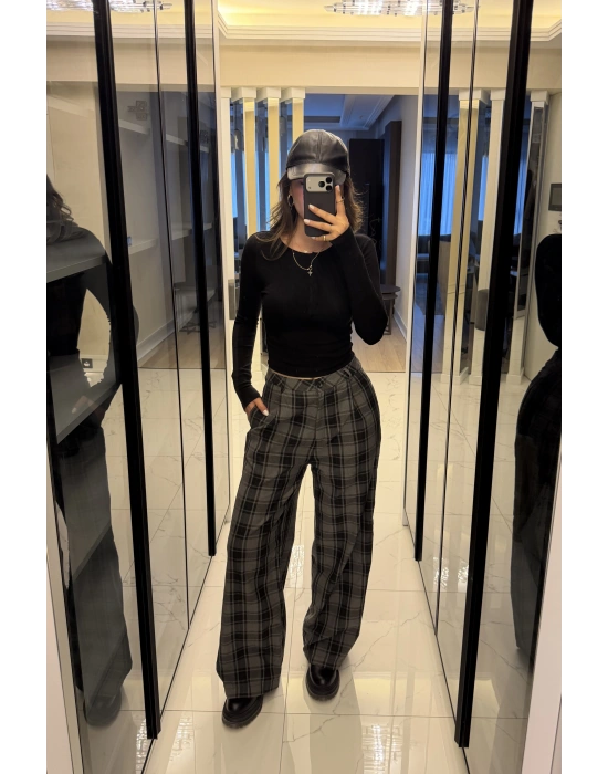 Füme Aris Ekose Palazzo Pantolon