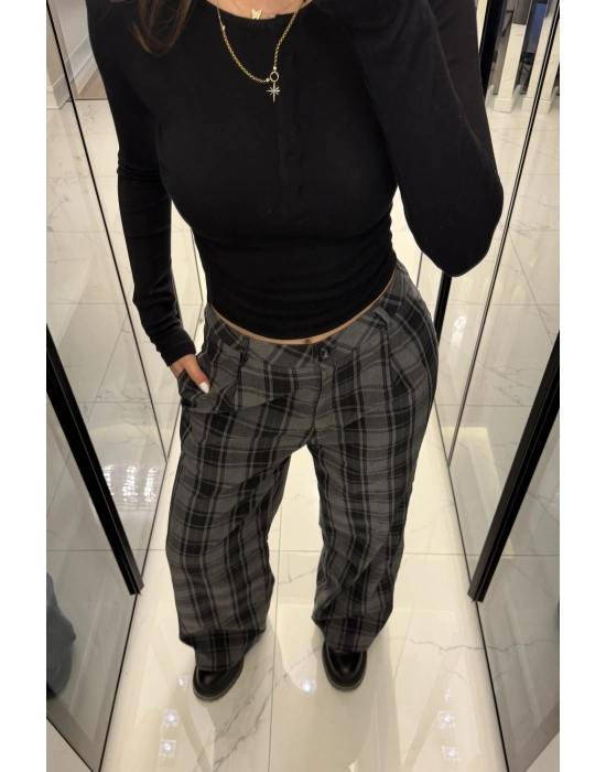 Füme Aris Ekose Palazzo Pantolon