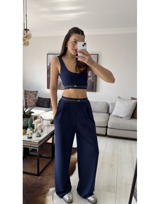 Lacivert Muadil Büstiyer Eşofman Takım