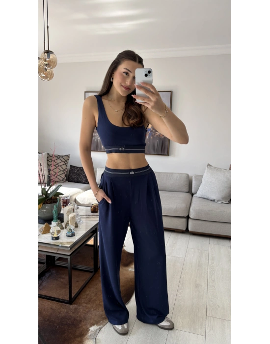 Lacivert Muadil Büstiyer Eşofman Takım