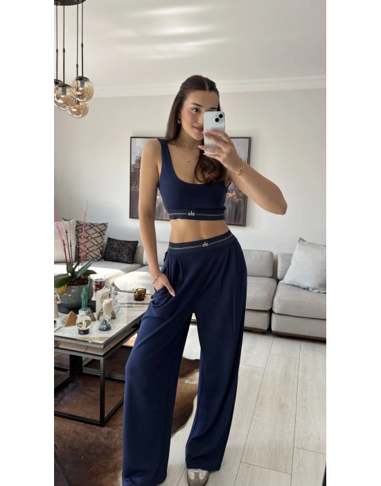 Lacivert Muadil Büstiyer Eşofman Takım