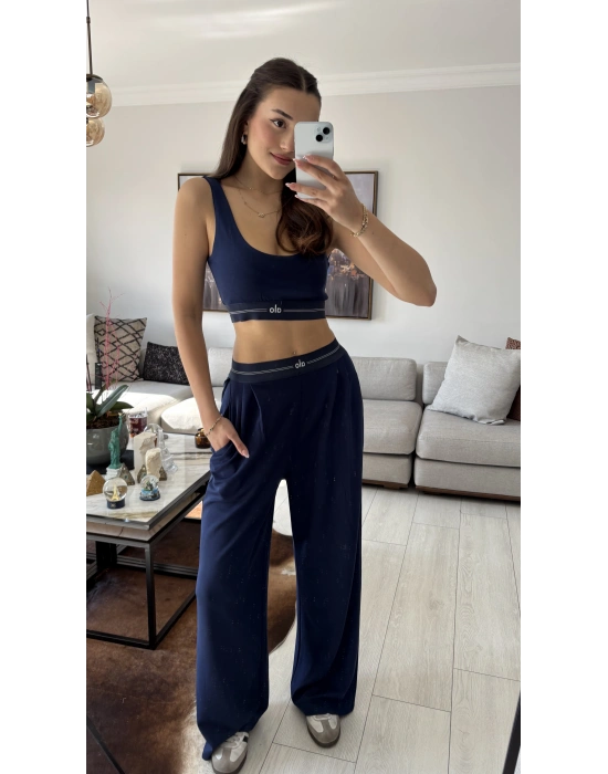 Lacivert Muadil Büstiyer Eşofman Takım