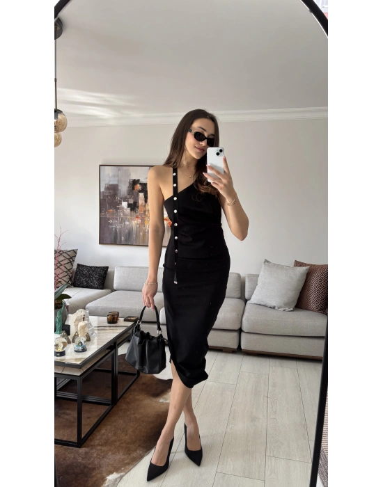 Siyah Zra Muadil Zımba Şeritli Takım