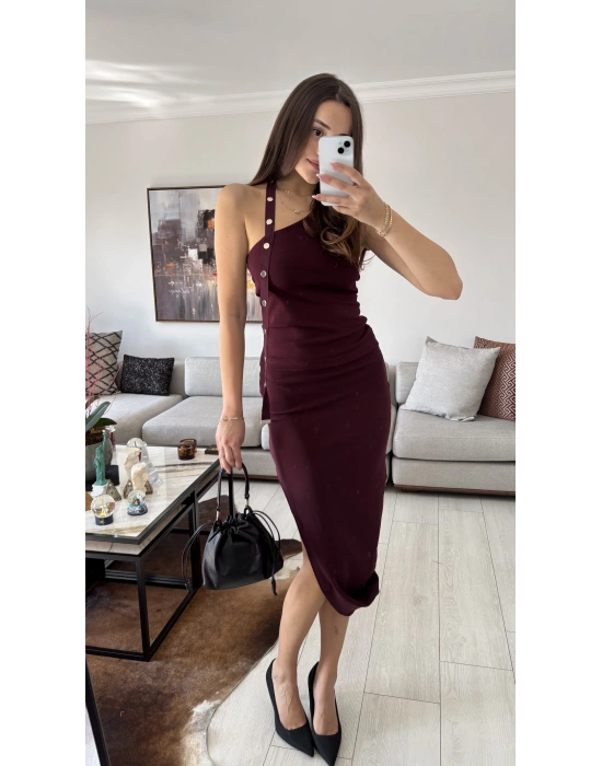 Bordo Zra Muadil Zımba Şeritli Takım