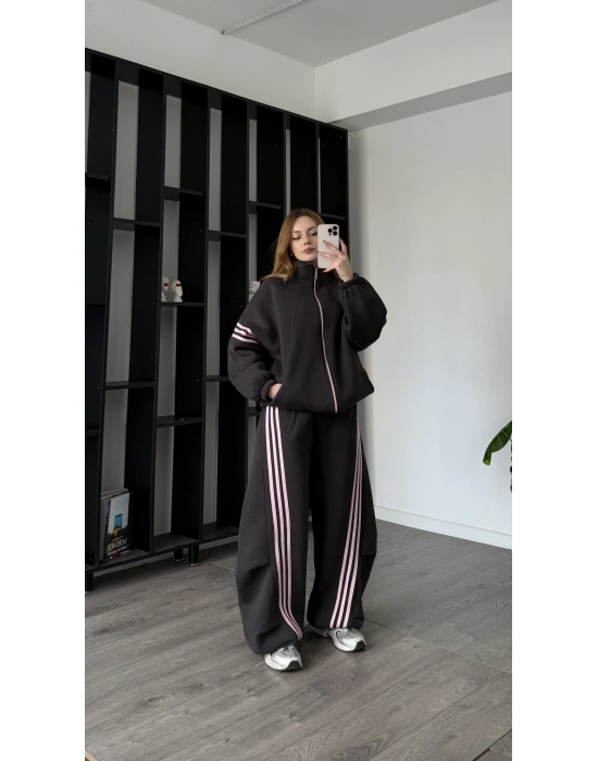 Antrasit Ava Oversize Eşofman Takımı