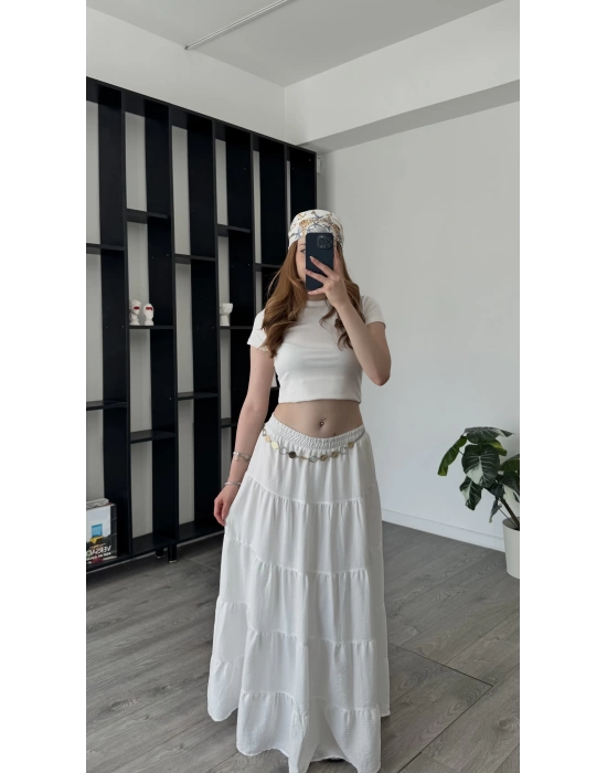 Beyaz Anita Bohem Etek