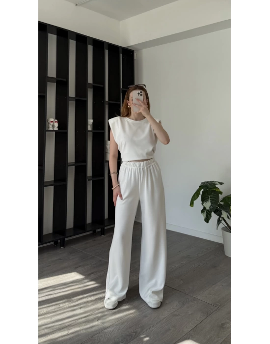 Beyaz Lyanna Modal Vatkalı 2’li Takım