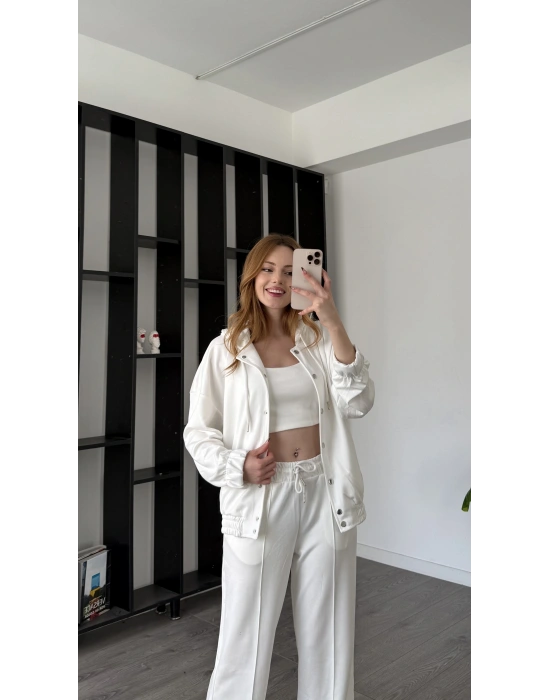 Beyaz Sherry Çıtçıtlı 3’lü Takım