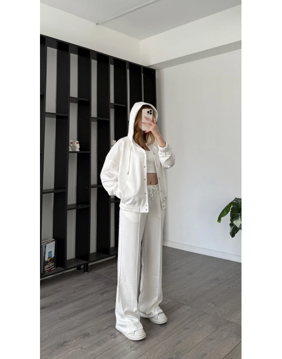 Beyaz Sherry Çıtçıtlı 3’lü Takım