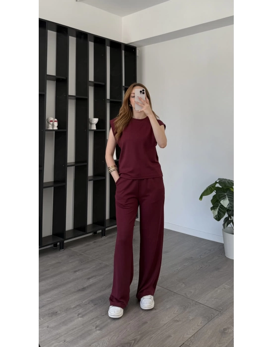 Bordo Camilla Basic 2’li Takım