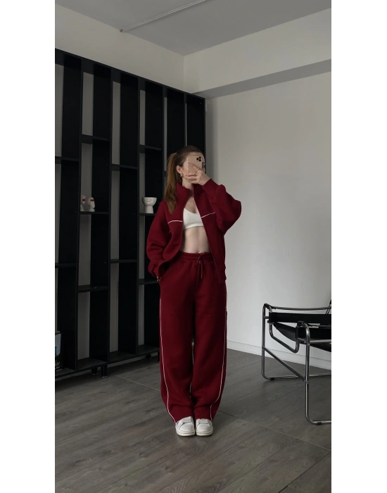 Bordo Mendy Eşofman Takımı