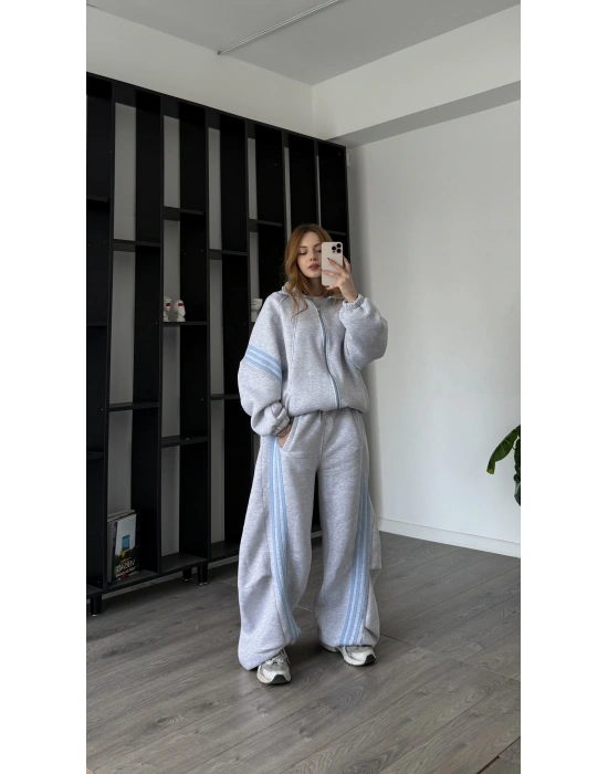 Gri Ava Oversize Eşofman Takımı