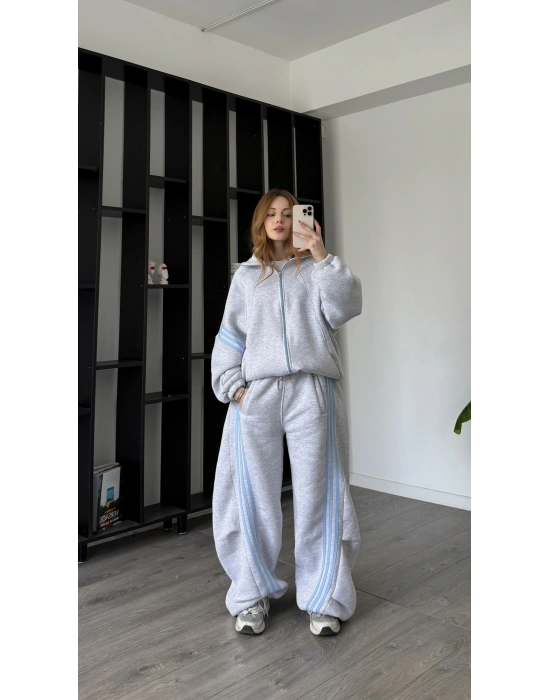 Gri Ava Oversize Eşofman Takımı