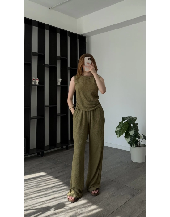 Haki Avil Kolsuz Gofre 2’li Takım
