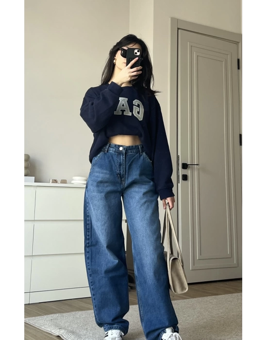 İndigo Baggy Jean