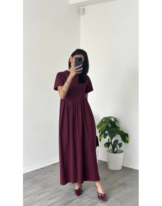 Bordo Tina Elbise