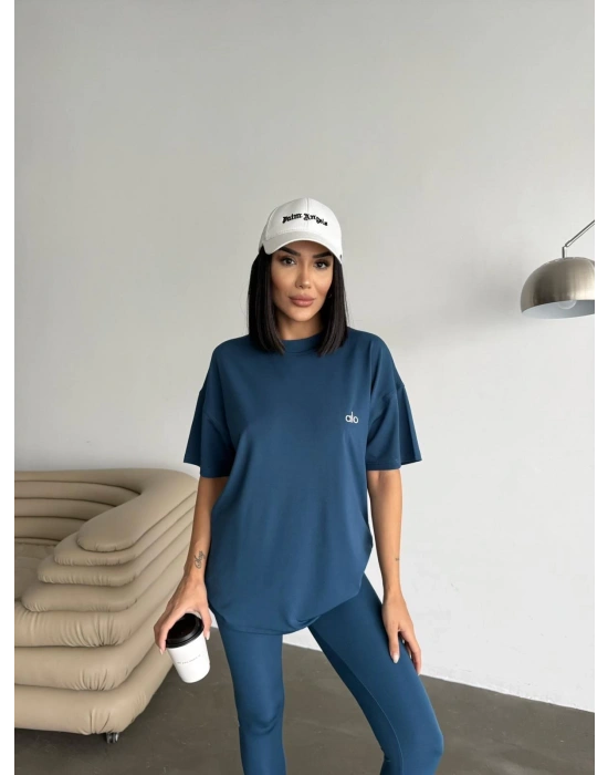 İndigo Tshirt & Tayt Marka 2’li Takım