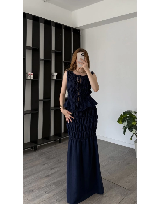 İndigo Zey Tasarım Bağcıklı Takım