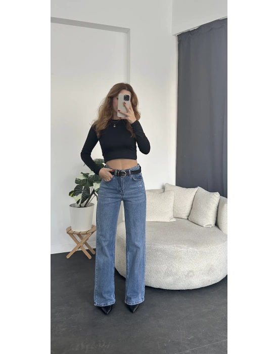 İndigo Zr Marka Straight Fit Jean