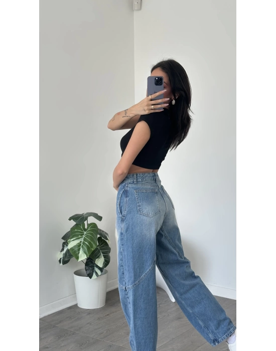 Lacivert Abby Baggy Jean