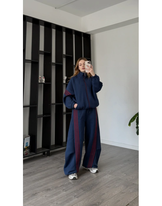 Lacivert Ava Oversize Eşofman Takımı