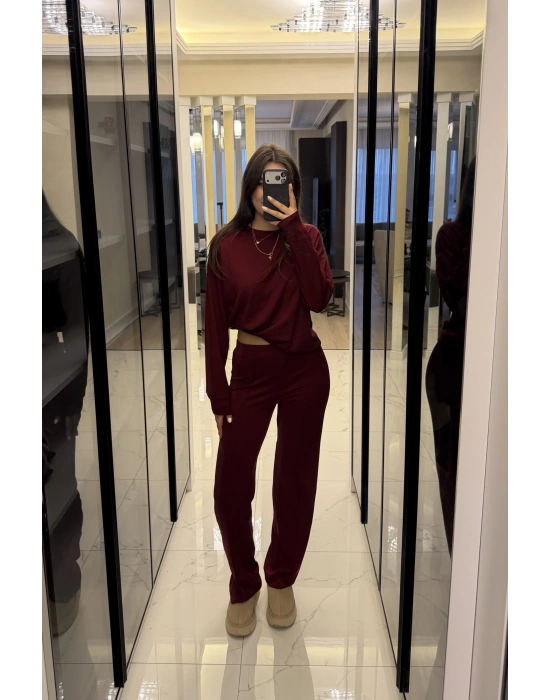 Maja Bordo Basic Modal 2’li Takım